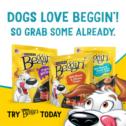 Purina  Sticks & Flavor Stix Dog Treats with Bacon & Peanut Butter Tender Chews, 6 Oz Pouch